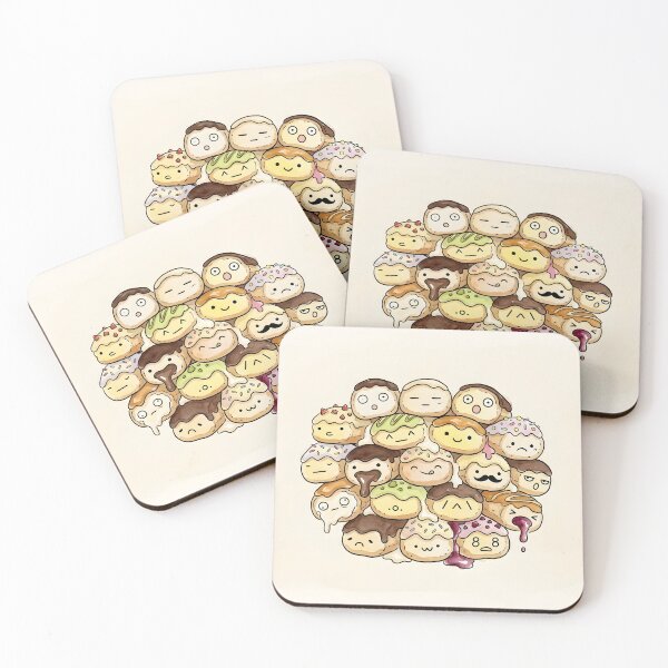 Item preview, Cute Eclair Pastry Pile Kawaii French Dessert designed and sold by DuckOddity.
