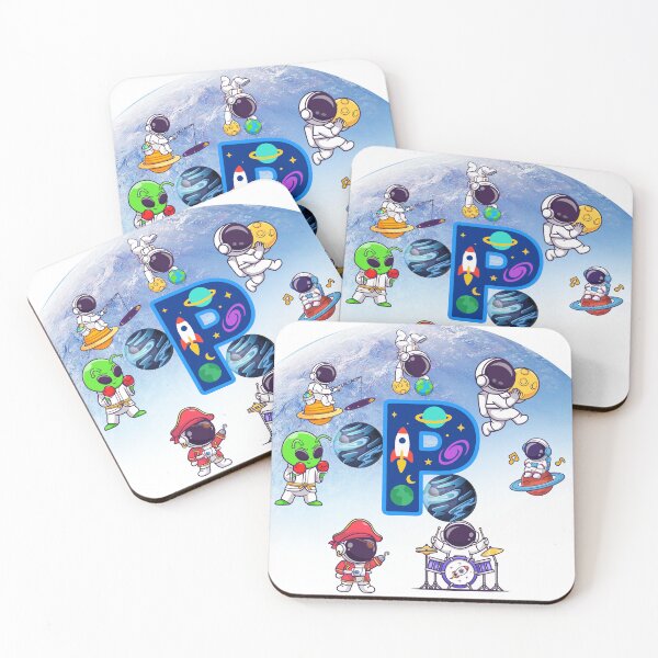 Item preview, Cute Space Astronaut Alien Galaxy Pattern designed and sold by BoldcreationsM.