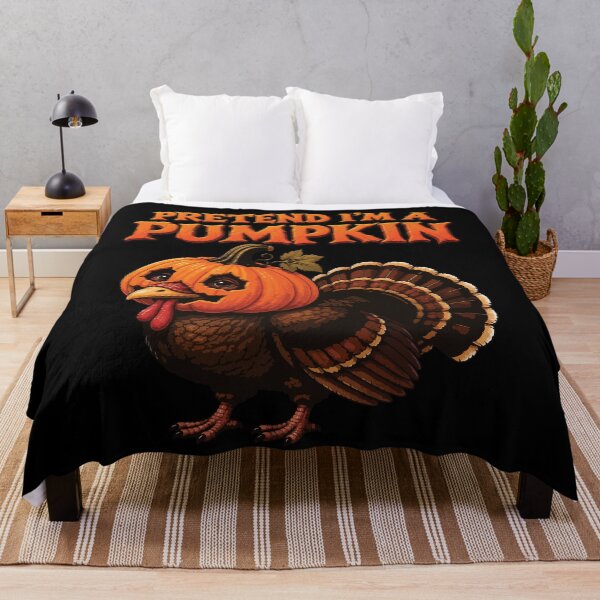 Item preview, Funny Turkey Pretend I'm a Pumpkin Fall Season Autumn designed and sold by wtfbba.