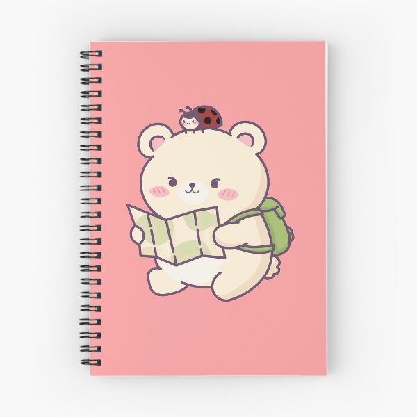 Item preview, Cute Bear Reading Book with Ladybug Kawaii Bookworm Design designed and sold by Rush2Buy.