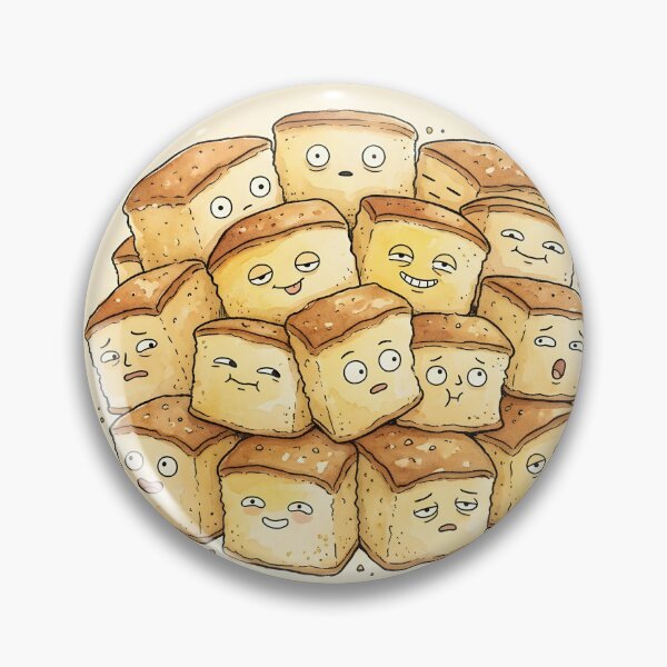 Item preview, Cute Castella Cake Slices Kawaii Sponge Cake designed and sold by DuckOddity.