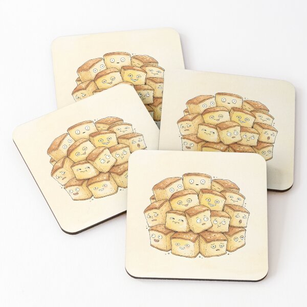 Item preview, Cute Castella Cake Slices Kawaii Sponge Cake designed and sold by DuckOddity.