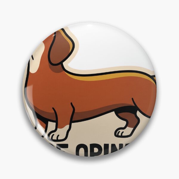 Item preview, Small Dog Huge Opinions Dachshund Cartoon Sticker designed and sold by Ninjacatoff.