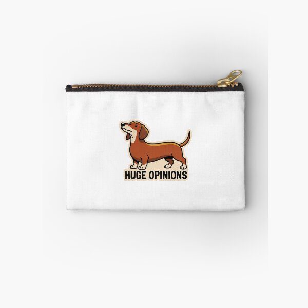 Item preview, Small Dog Huge Opinions Dachshund Cartoon Sticker designed and sold by Ninjacatoff.
