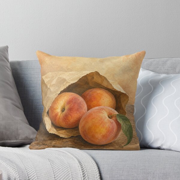 Item preview, Peaches in a Paper Bag Watercolour designed and sold by GoldenHourWalls.