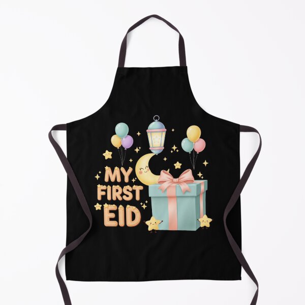 Item preview, "My First Eid" 3D Pastel Gift Box, Moon & Cookie Letters (V.3) designed and sold by D-Islamic.