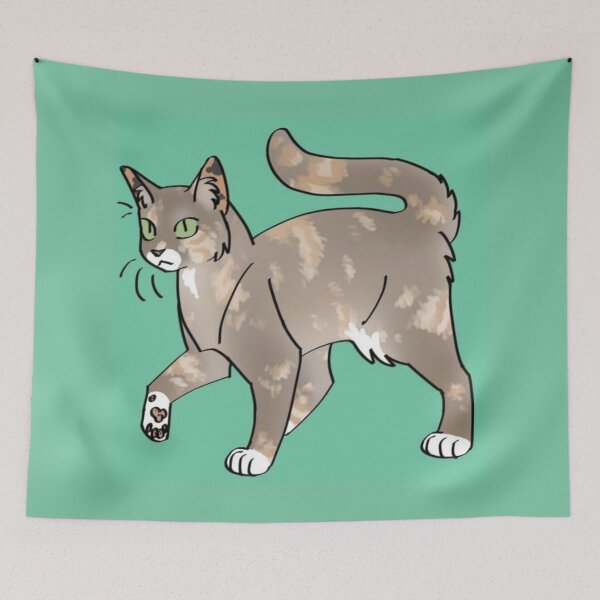 Item preview, Cute Dilute Calico Cat Illustration – Charming Cartoon Art designed and sold by SDKENERGY.