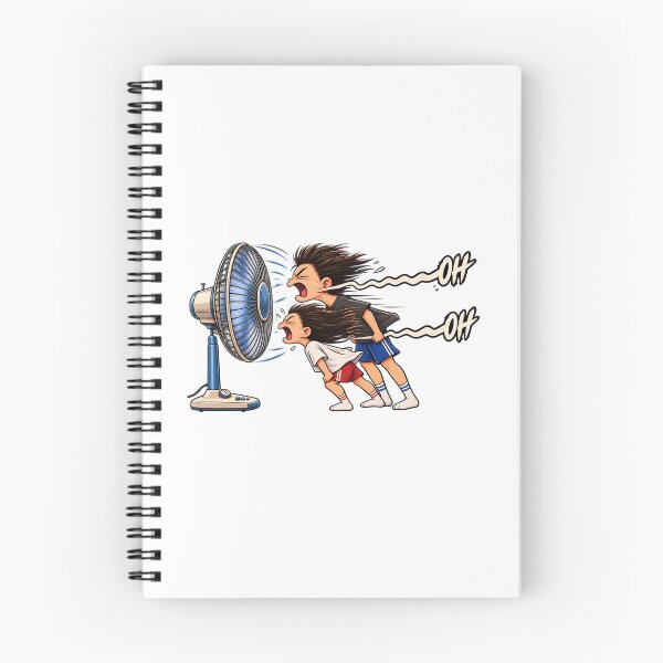 Item preview,  Funny Fan Blown Away Cartoon Summer Humor designed and sold by waikibi ⭐⭐⭐⭐⭐.