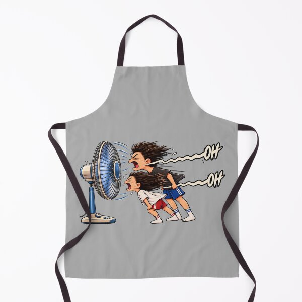 Item preview, Funny Fan Blown Away Cartoon Summer Humor designed and sold by waikibi ⭐⭐⭐⭐⭐.