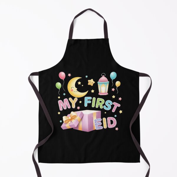 Item preview, "My First Eid" Glittery Letters, Gift Box & Smiling Moon (V.1) designed and sold by D-Islamic.