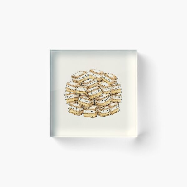 Item preview, Cute Mille Feuille Pastry Kawaii Layered Cake designed and sold by DuckOddity.