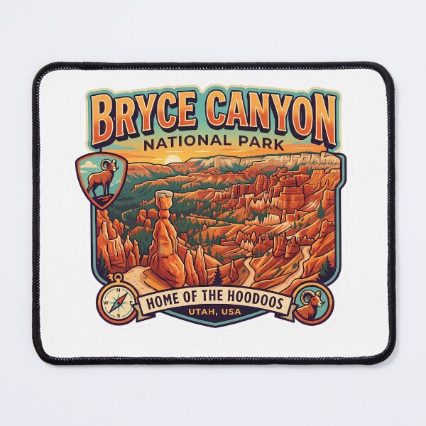 Item preview, Bryce Canyon National Park Utah Home of the Hoodoos Badge designed and sold by LittleArij.