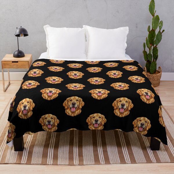 Item preview, Happy Golden Retriever Dog Portrait – Cute Dog Lover Design designed and sold by getpressedshirt.