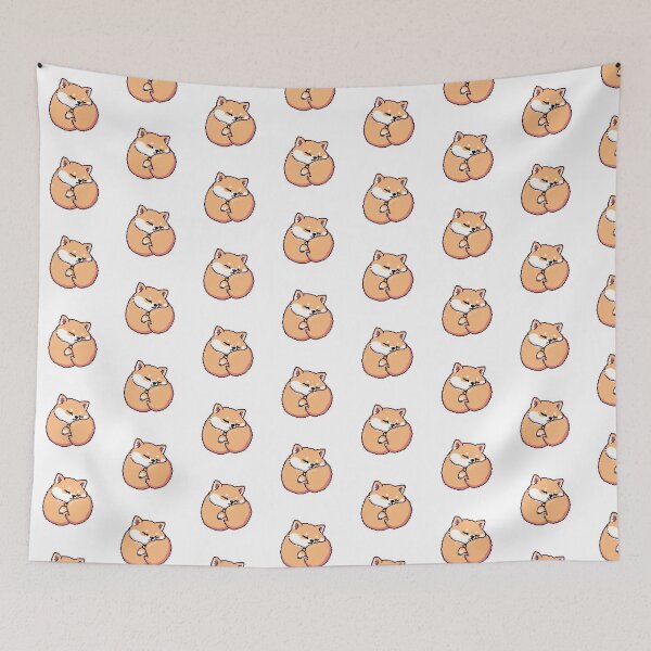 Item preview, Pixel Sleepy Shiba Aurora designed and sold by One More Run.