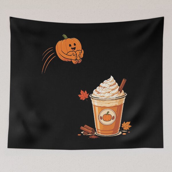 Item preview, Funny Pumpkin Cannon Ball Jumping Into Pumpkin Spice Drink designed and sold by wtfbba.