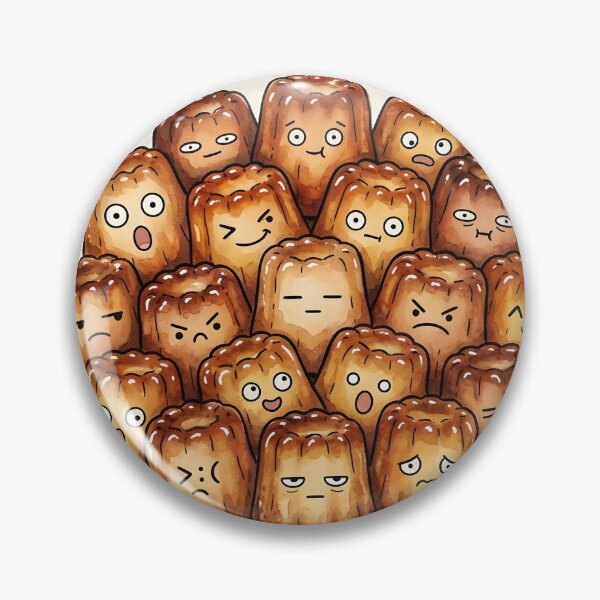 Item preview, Cute Cannele Pastry Pile Kawaii French Bakery designed and sold by DuckOddity.