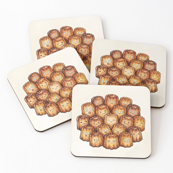 Item preview, Cute Cannele Pastry Pile Kawaii French Bakery designed and sold by DuckOddity.