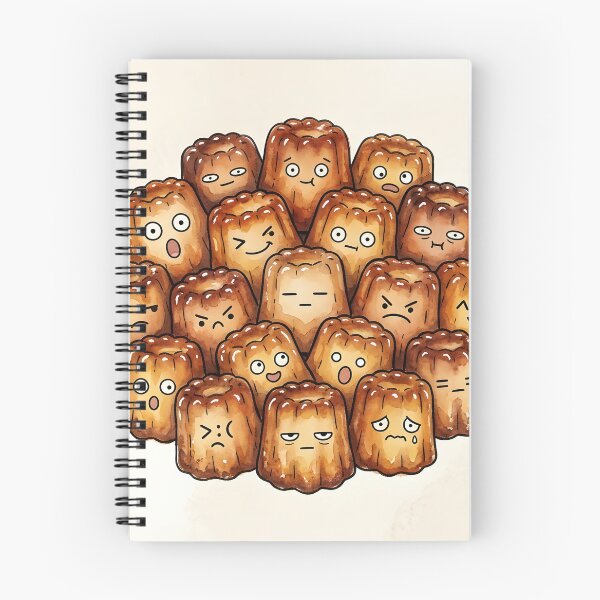 Item preview, Cute Cannele Pastry Pile Kawaii French Bakery designed and sold by DuckOddity.