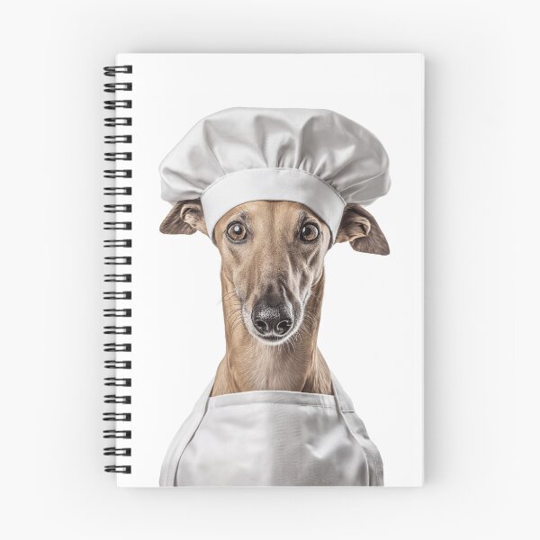 Item preview, Greyhound Chef Dog Funny Cooking Apron Hat Cute Pet Portrait designed and sold by LazyOwlStore.