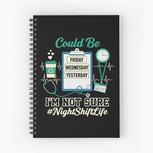 Item preview, Could Be Friday Wednesday Yesterday I'm Not Sure #NightShiftLife Nurse Humor Healthcare Worker designed and sold by PopStars1993.