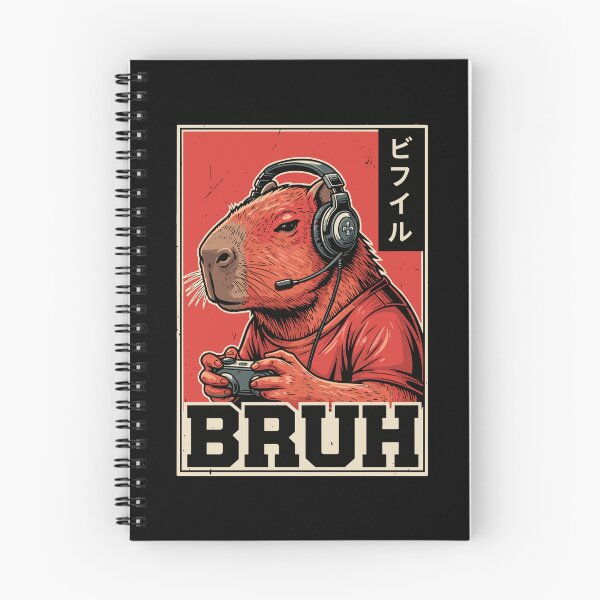Item preview, Bruh Capybara Gaming Gamer Rodent designed and sold by PopStars1993.