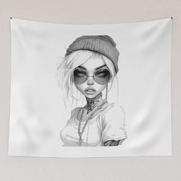 Item preview, Metalhead Girl Rock Spirit designed and sold by Retro Whimsy.