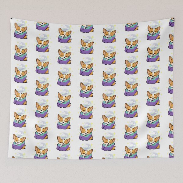 Item preview, Pixel Corgi Aurora Dream designed and sold by One More Run.