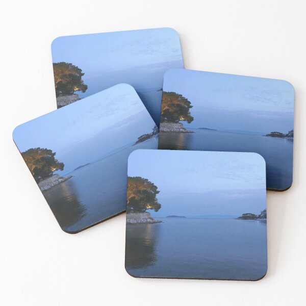 Item preview, Dusk view from Skiathos harbour designed and sold by paulboizot.