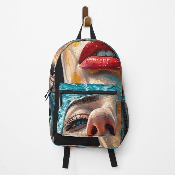 Item preview, Red Lips Underwater Splash - Acrylic Water Portrait designed and sold by Surviving Monday Club.