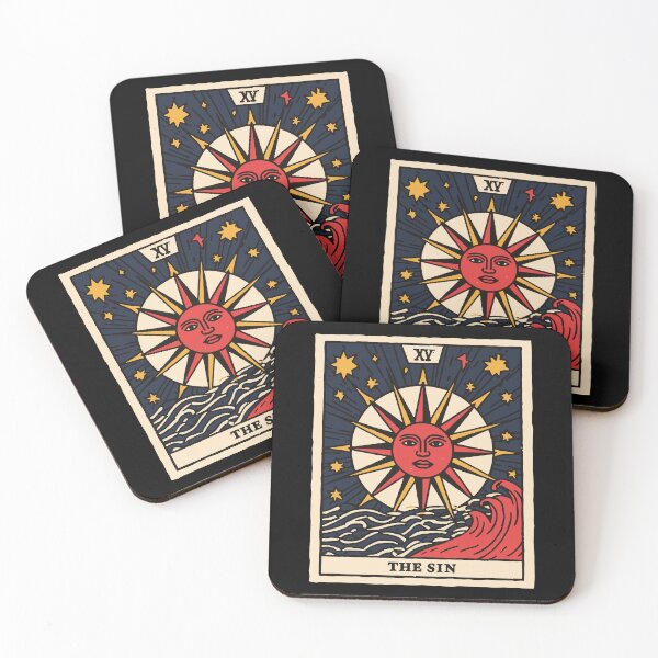 Item preview, Red Sun Tarot Card T-Shirt Design 127sm designed and sold by 127sm.