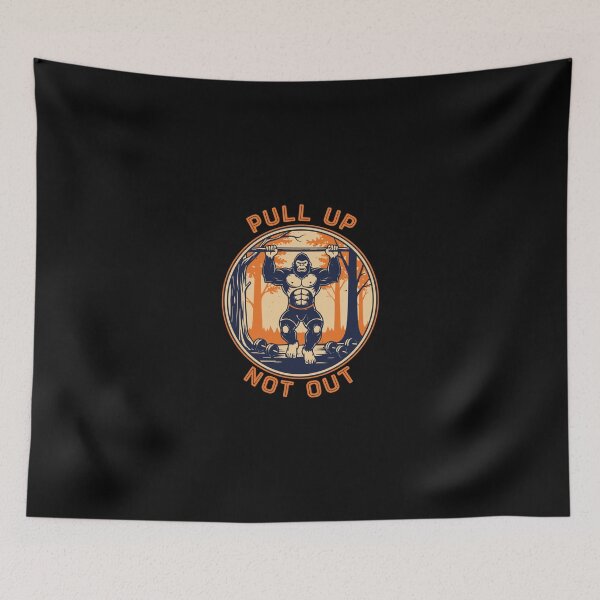 Item preview, Pull Up Not Out Gorilla Gym Workout Fitness Bodybuilding Strength Training designed and sold by PopStars1993.