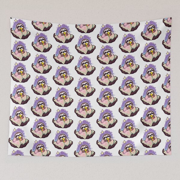 Item preview, Pixel Sloth Aurora Nap designed and sold by One More Run.
