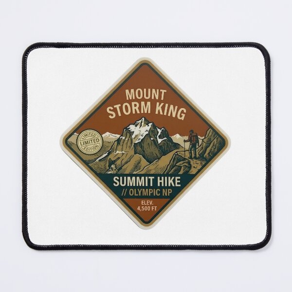 Item preview, ,Mount Storm King Summit Hike Olympic National Park WA Badge designed and sold by LittleArij.