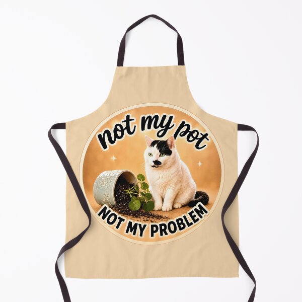 Item preview, Not My Pot, Not My Problem – Funny Cat Design designed and sold by LakeshoreLegendsAndLight .