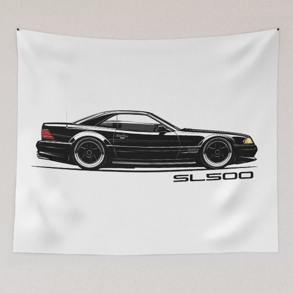 Item preview, MB SL500 R129 side silhouette designed and sold by blackdogshop.