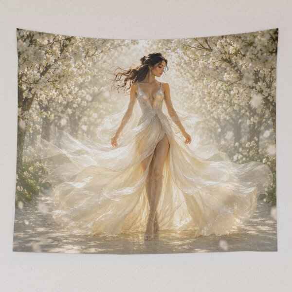 Item preview, Ethereal Woman in White designed and sold by aurelixagency.
