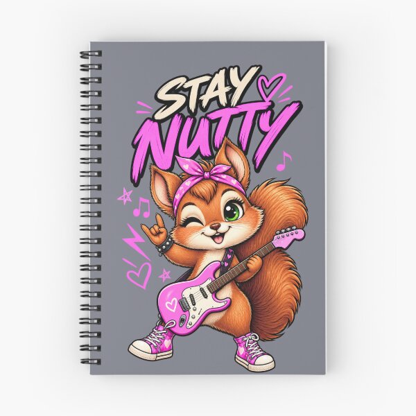 Item preview, Stay Nutty – Rock Squirrel Playing Guitar designed and sold by Aimetoi.