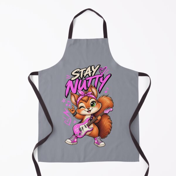 Item preview, Stay Nutty – Rock Squirrel Playing Guitar designed and sold by Aimetoi.