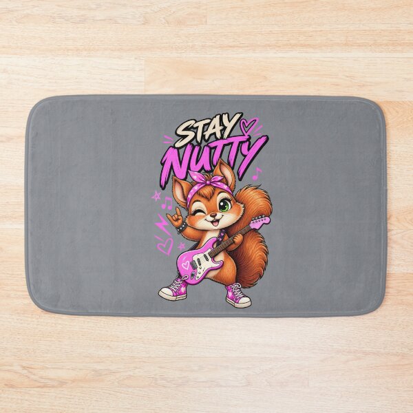 Item preview, Stay Nutty – Rock Squirrel Playing Guitar designed and sold by Aimetoi.