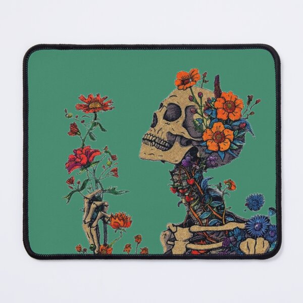Item preview, What A Beautiful Day Floral Skeleton Vintage Illustration designed and sold by Gingergarlic.