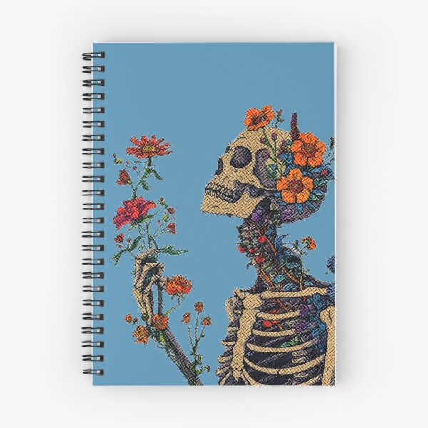 Item preview, What A Beautiful Day Floral Skeleton Vintage Illustration designed and sold by Gingergarlic.