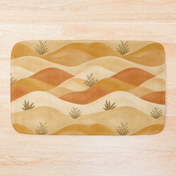 Item preview, Minimalist Desert Dunes Pattern Terracotta Earthy Boho Landscape designed and sold by QCena.