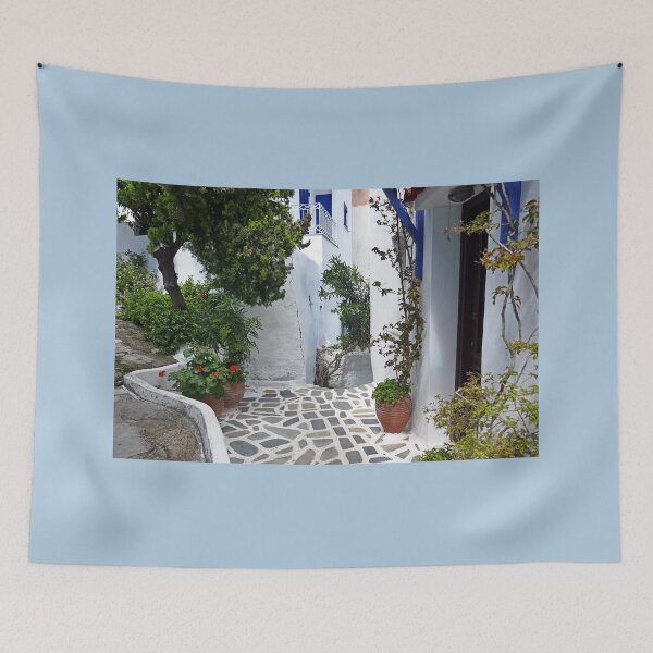 Item preview, Pretty back alley in Skiathos Town designed and sold by paulboizot.
