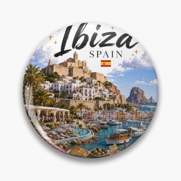 Item preview, Ibiza Spain Vintage Travel Poster Art designed and sold by CHC.