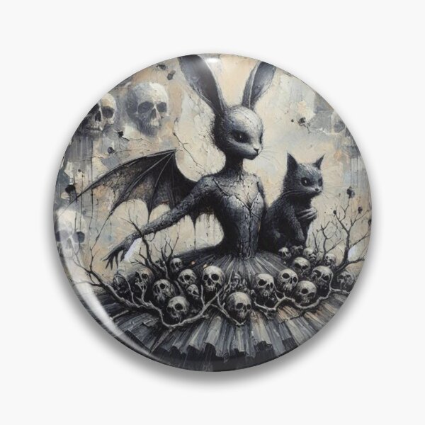 Item preview, Gothic Bunny Ballerina Bat Wings Black Cat Skull  designed and sold by LujziWorld.