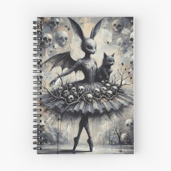 Item preview, Gothic Bunny Ballerina Bat Wings Black Cat Skull  designed and sold by LujziWorld.