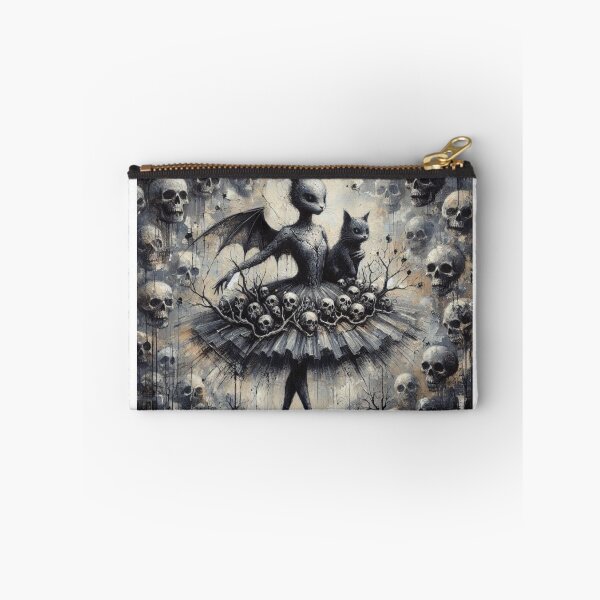 Item preview, Gothic Bunny Ballerina Bat Wings Black Cat Skull  designed and sold by LujziWorld.