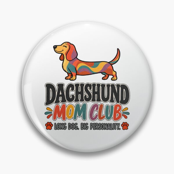 Item preview, Dachshund Mom Club – Long Dog Big Personality Retro Design designed and sold by Williams Anderson.
