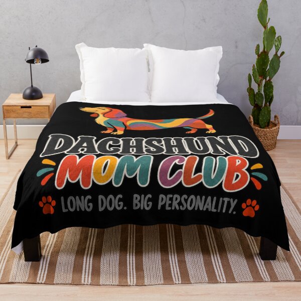 Item preview, Dachshund Mom Club – Long Dog Big Personality Retro Design designed and sold by Williams Anderson.