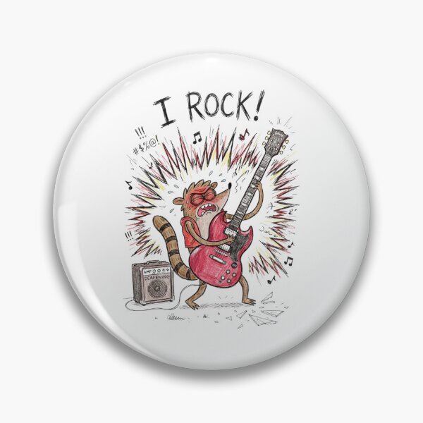Item preview, Rigby Playing Electric Guitar I Rock Regular Show Fan Art designed and sold by FreakToons.